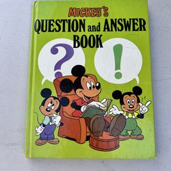 Mickeys Question And Answer Book By Ronnle Krauss 1979