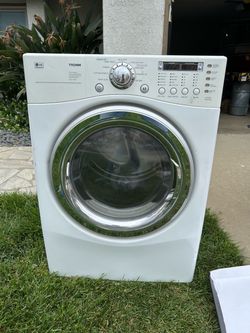 LG Tromm Front-Load Dryer White