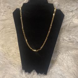 18k Gold Filled Link Chain Necklace 