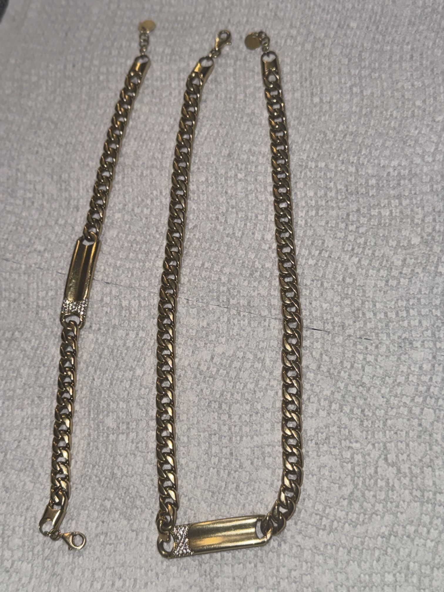 Real 18K Gold Choker & Bracelet – Rafinity – 31.52g – Solid Gold – Made in Morocco