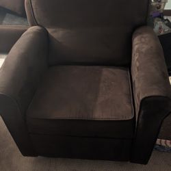 Beautiful Brown Recliner Chair And Rocking Chair Like New MAKE Offer