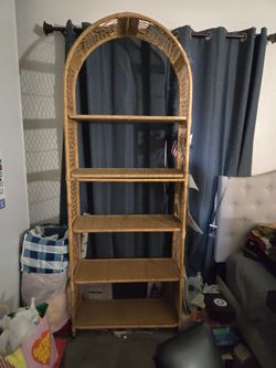 Wicker Book Shelf