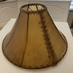 Wrought Iron Frame Handmade Rawhide Lamp Shade — 12inch