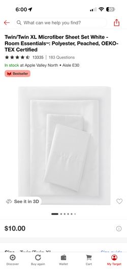 White XL Twin Sheet Set