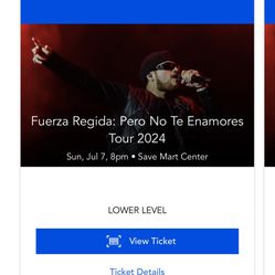 2 Tickets Fureza Regida JULY 7