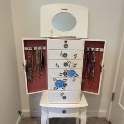 Antique Jewelry Cabinet 