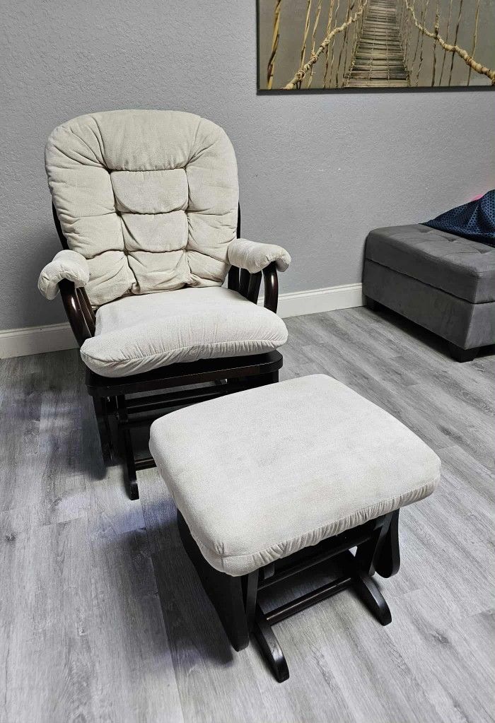 Glider Rocking Chair and Ottoman