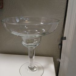 Vintage Jumbo Margarita Glass Candy Dish Fruit Bowl 