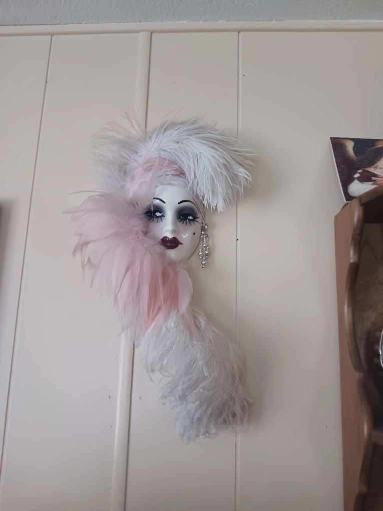 Lad In Pink Feathers