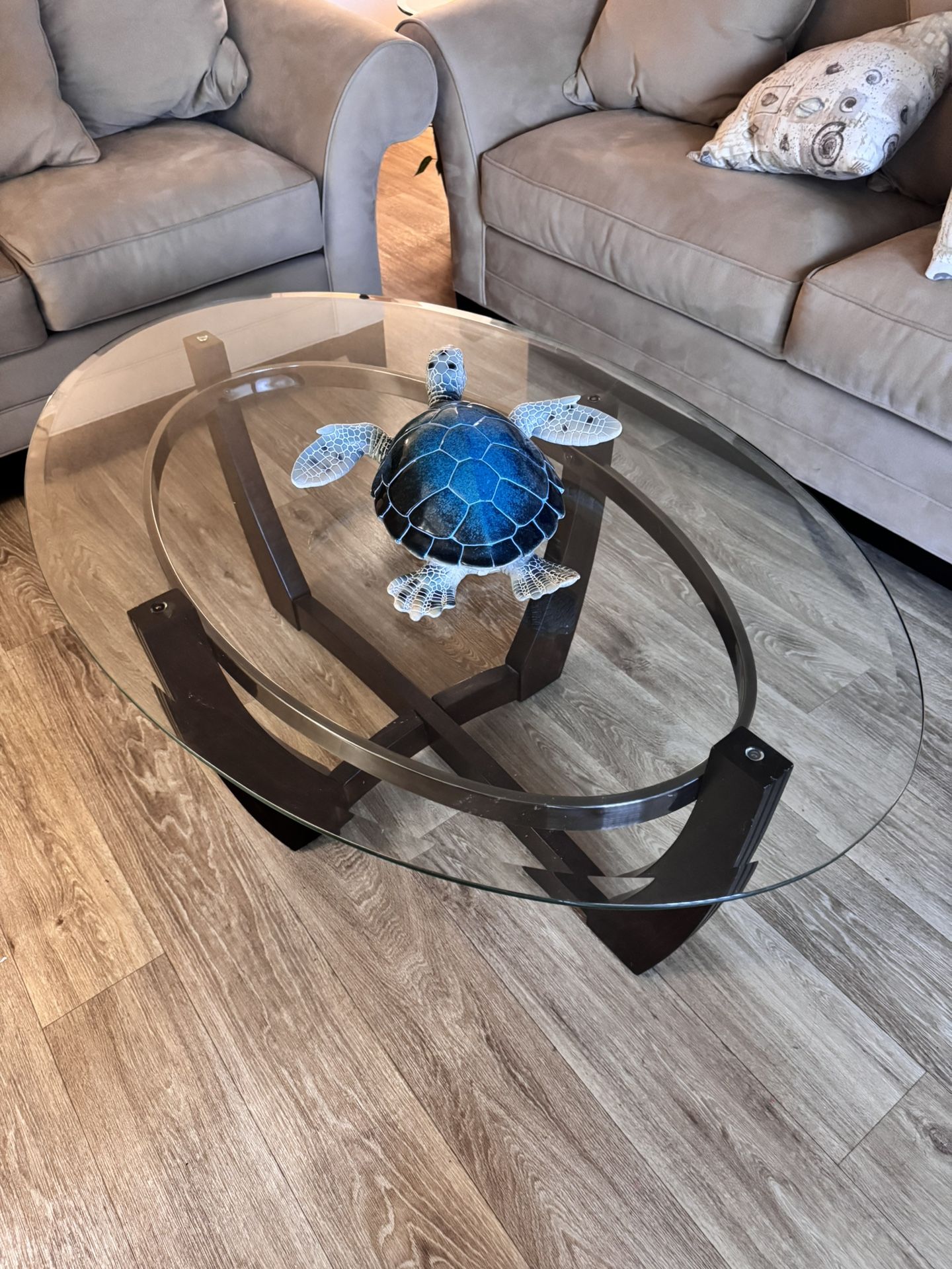 4 piece coffee, end, console table set