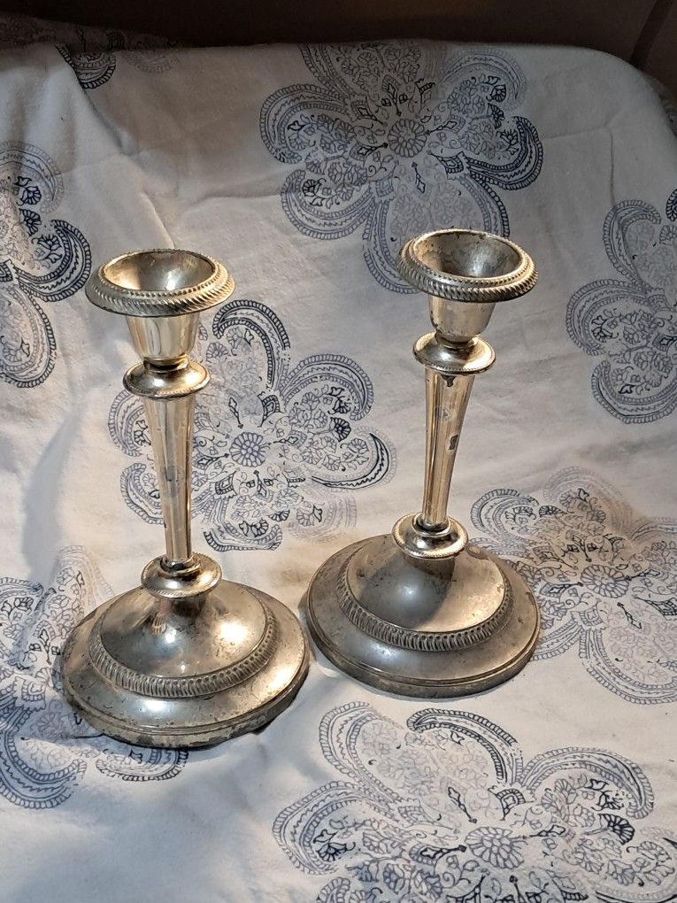 Silverplated Candle Holder (Made In England)