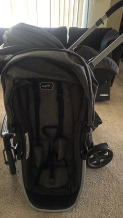 car seat and stroller