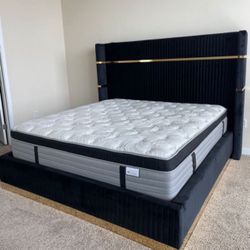 NEW QUEEN AND KING SIZE LUXURY BED WITH MATTRESS AND FREE DELIVERY- BEDROOM FURNITURE SECTIONAL SOFA AND MORE 