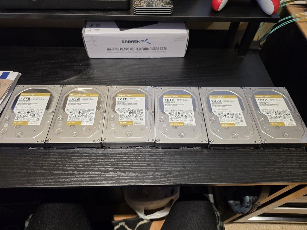 Western Digital 10 TB Gold Hard Drives HDD