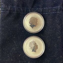 1 Oz Silver .999 Australian Two Half Oz For 1 Full Oz 