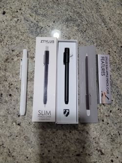 2× Apple Pencil Cases For 1st Gen(1×Plastic Case, 1×Aluminum Metal Case)