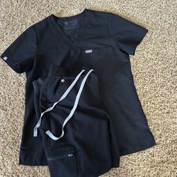Figs Black Scrub Set