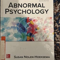 Abnormal Psychology Book 8th Edition