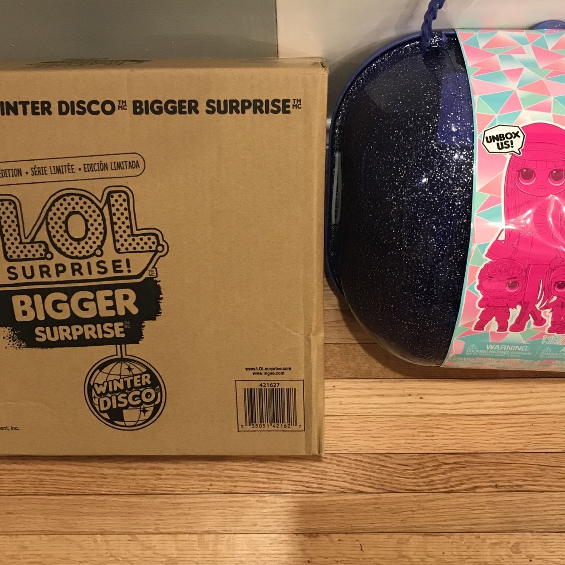 L.O.L. Surprise Bigger Surprise Limited Edition Winter Disco Purple Suitcase With 60+ Surprises by MGA