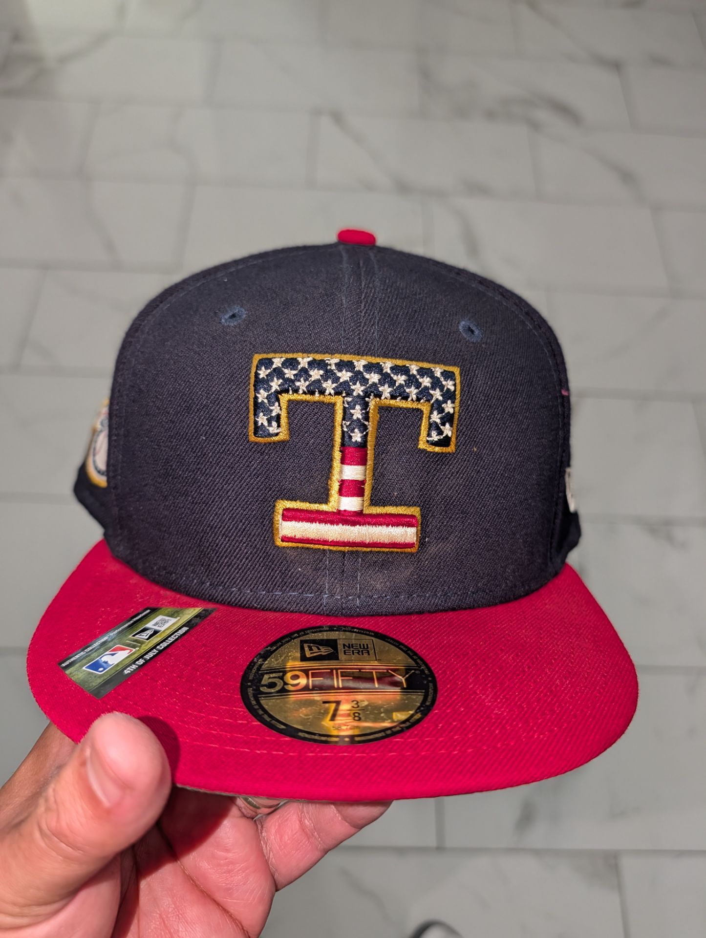 Rangers 2019 JULY 4TH STARS N STRIPES Fitted Hat by New Era
