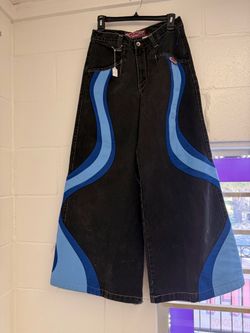 These are vintage JNCO Hypnotix wide-leg jeans