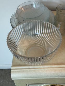 Heavy Glass Bowl 