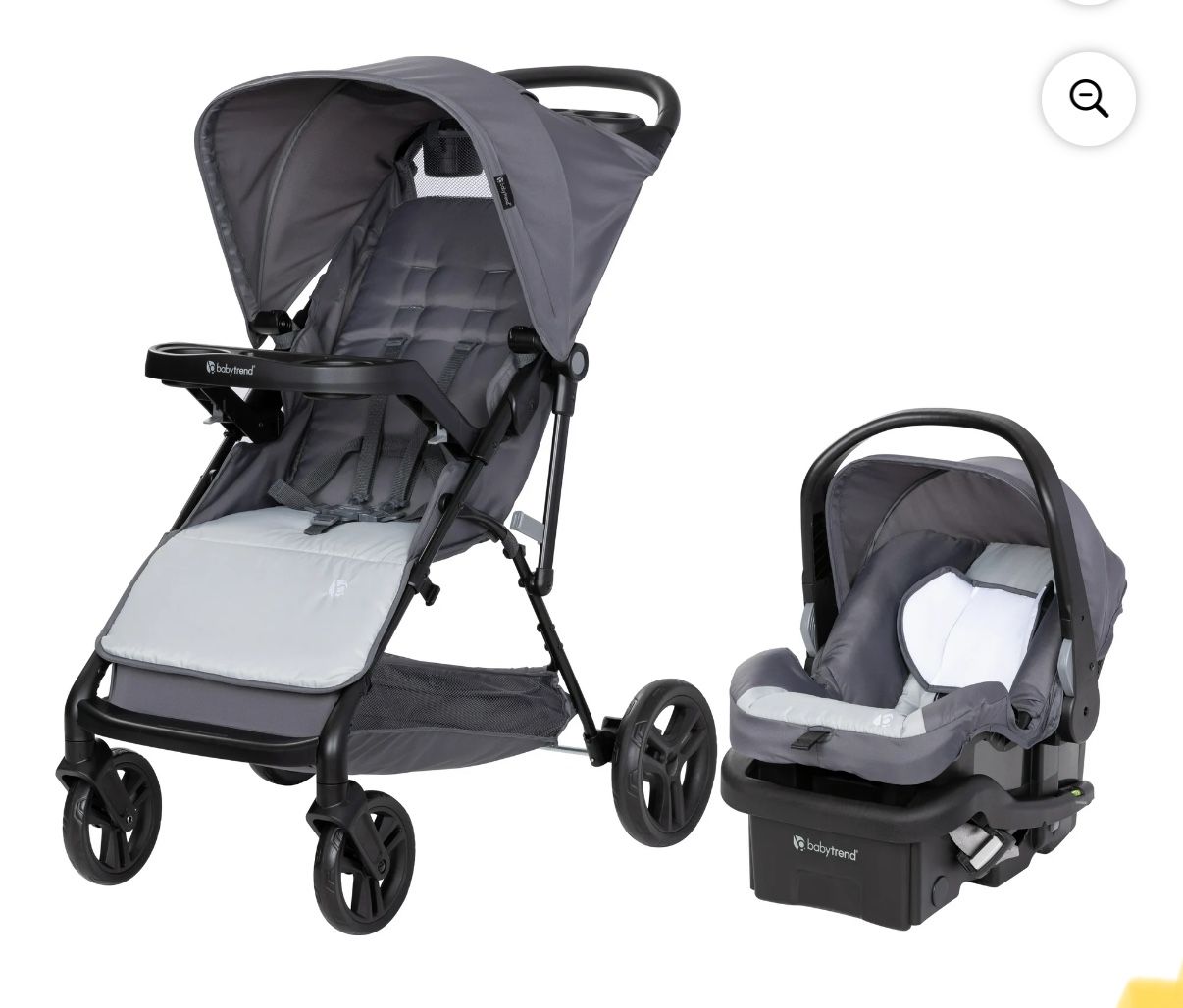 Baby Trend Venture 4-Wheel Stroller Travel System - Desert Grey - Grey