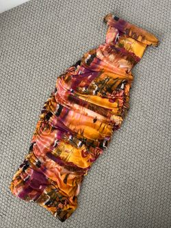 Ruched Tube Sunset Maxi Dress