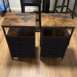 Gently used Huuger Nightstand Set