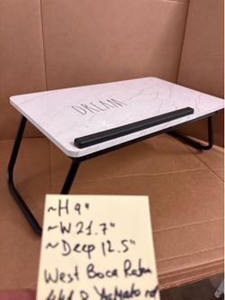 Rae Dunn Adjustable Folding Lap Desk / Bed Tray – "DREAM" Marble Print