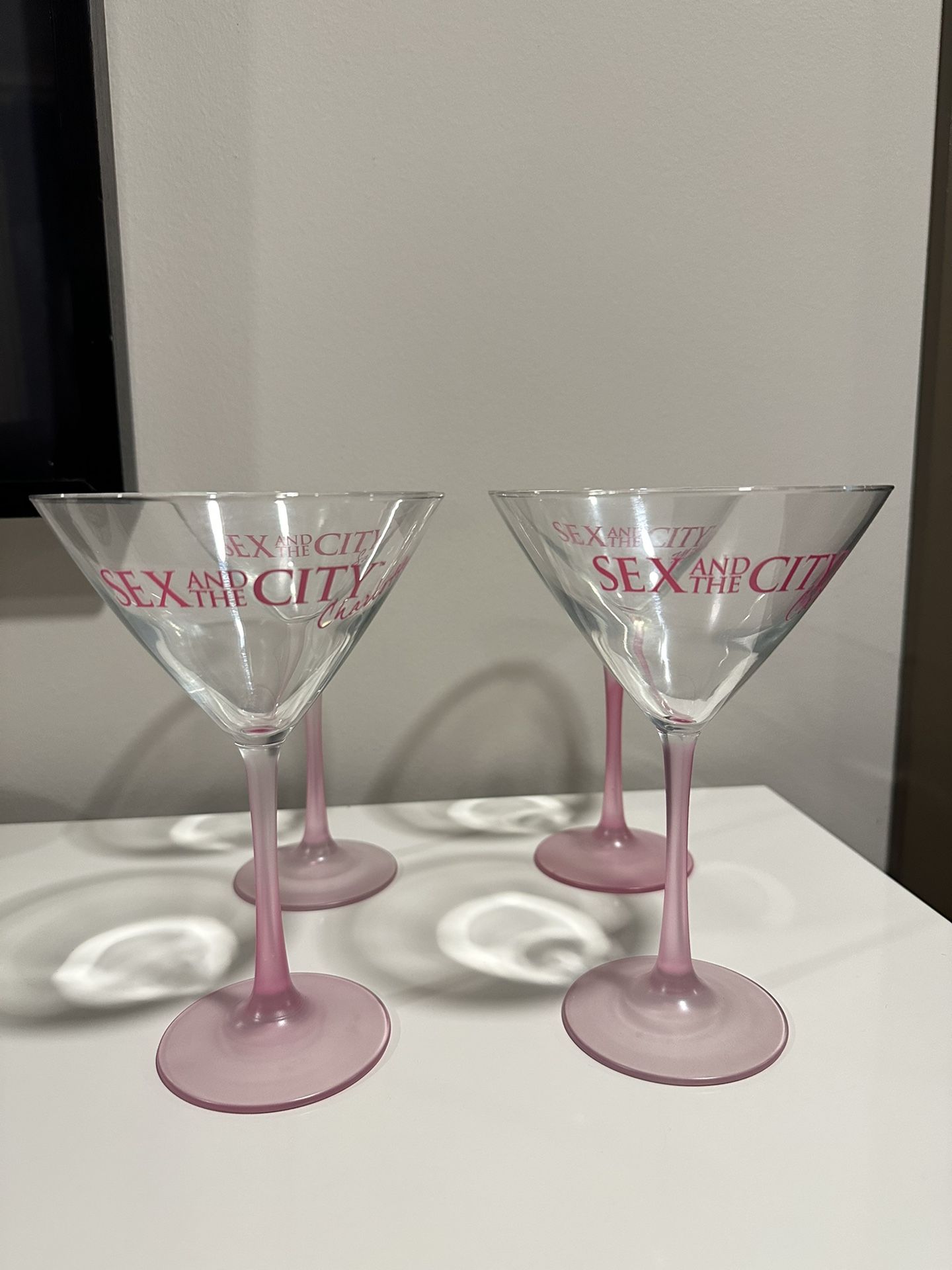 Sex And The City Themed Martini Glasses Set Of 4