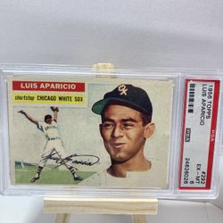 Luis Aparicio RC HOF 1956 Topps #292 Baseball Card PSA 6. Nice card!