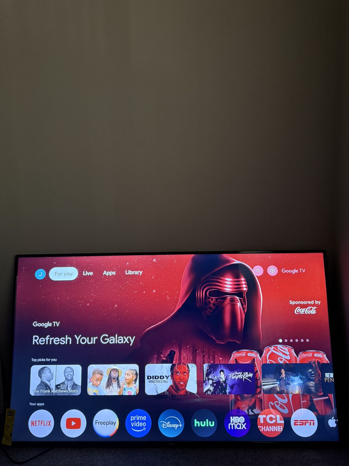 TCL 65 Inch Tv