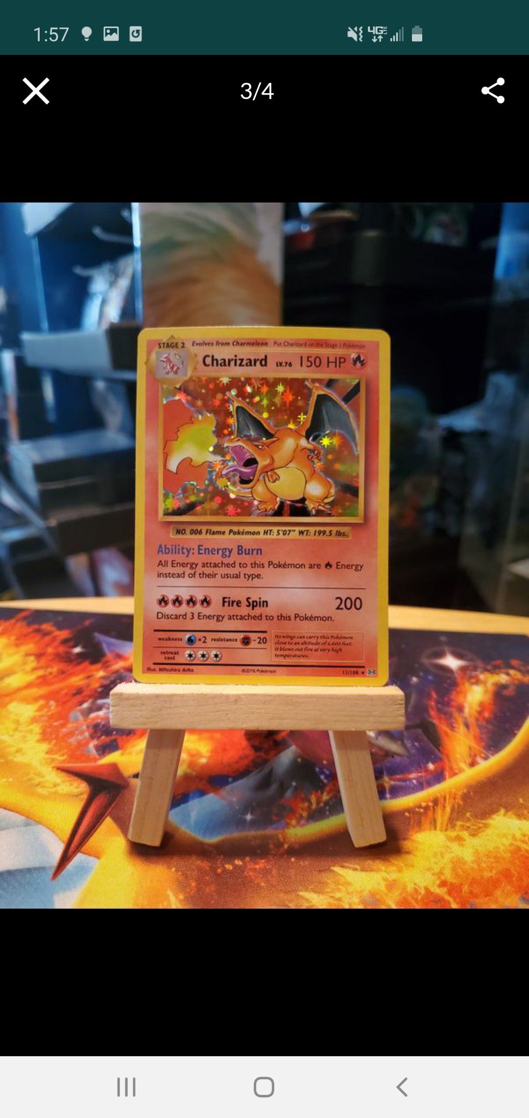 Charizard Base Set Pokemon Card *REPRINT*