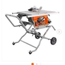 10” RIGID TABLE SAW / PRO ROLLING STAND