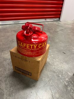 1-gallon Eagle Type I red safety gas can