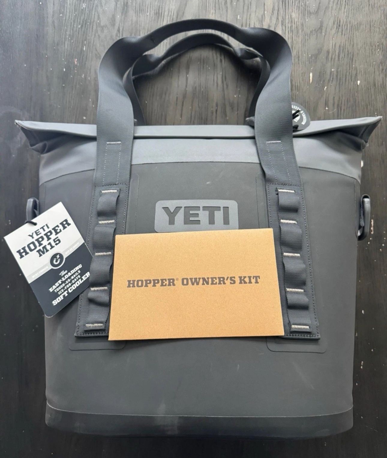 New YETI Hopper M15 Soft Cooler Charcoal Model HOPPM15