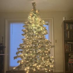 Pre Lit/frosted Christmas Tree