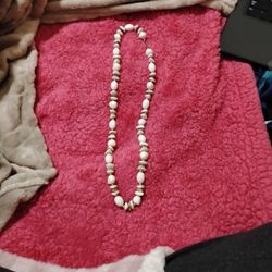 Longer 10" White Nacklace