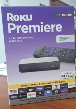 Roku 3920RW-SW Premiere - 4K/HDR Streaming Media Player