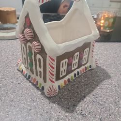 Christmas Candy House theme ceramic card Holder