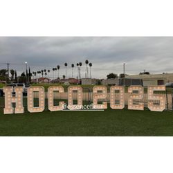 HOCO 2025 Marquee Letters And Numbers 