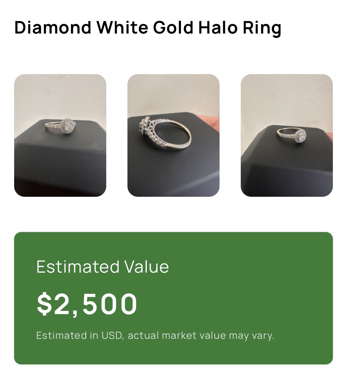 Diamond 14k White Gold Engagement Ring