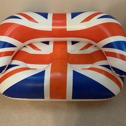 2 Seater Inflatable Union Jack Couch.