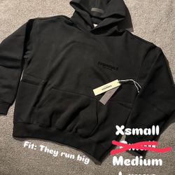 Fear of God ESSENTIALS Black Hoodie