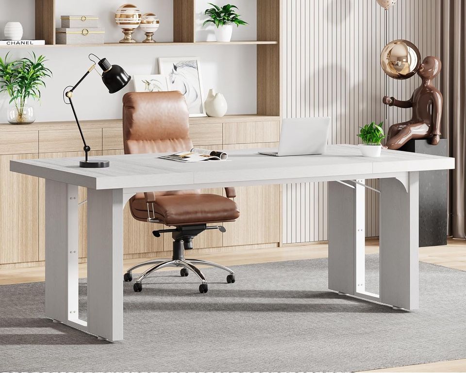 New - 70.9" Executive Desk, Large Office Computer Desk