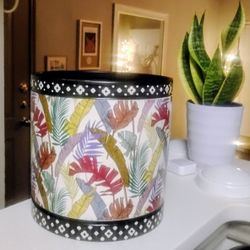 Gorgeous Ceramic Plant Pot With Painted Branches ~ Colorful And vivid !!!