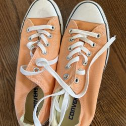 Orange Converse Sheos Size 6.5/8.5