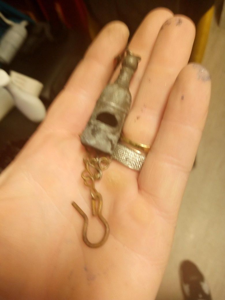 Civil War Pewter Whistle 1900s Era Antique 40 $ Plus Shipping