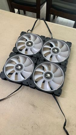 iBuyPower 120mm Pc Cooling Fan, White RGB